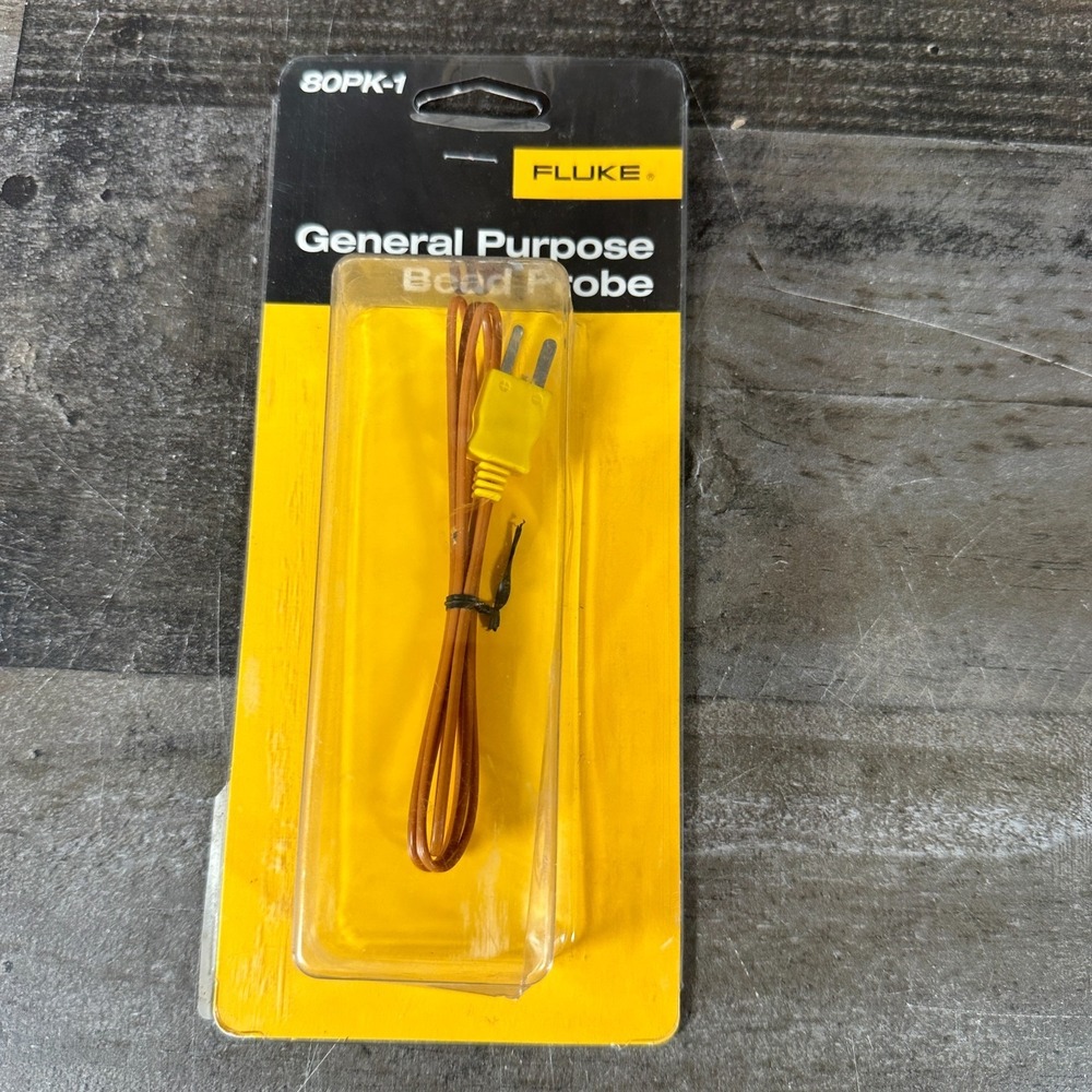 Fluke 80PK-1 General Purpose Bead Probe K-Type Thermocouple‎ 1 Meter MPN 80PK-1